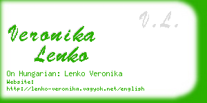 veronika lenko business card